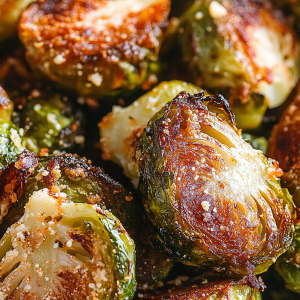 Easy Parmesan Roasted Brussels Sprouts