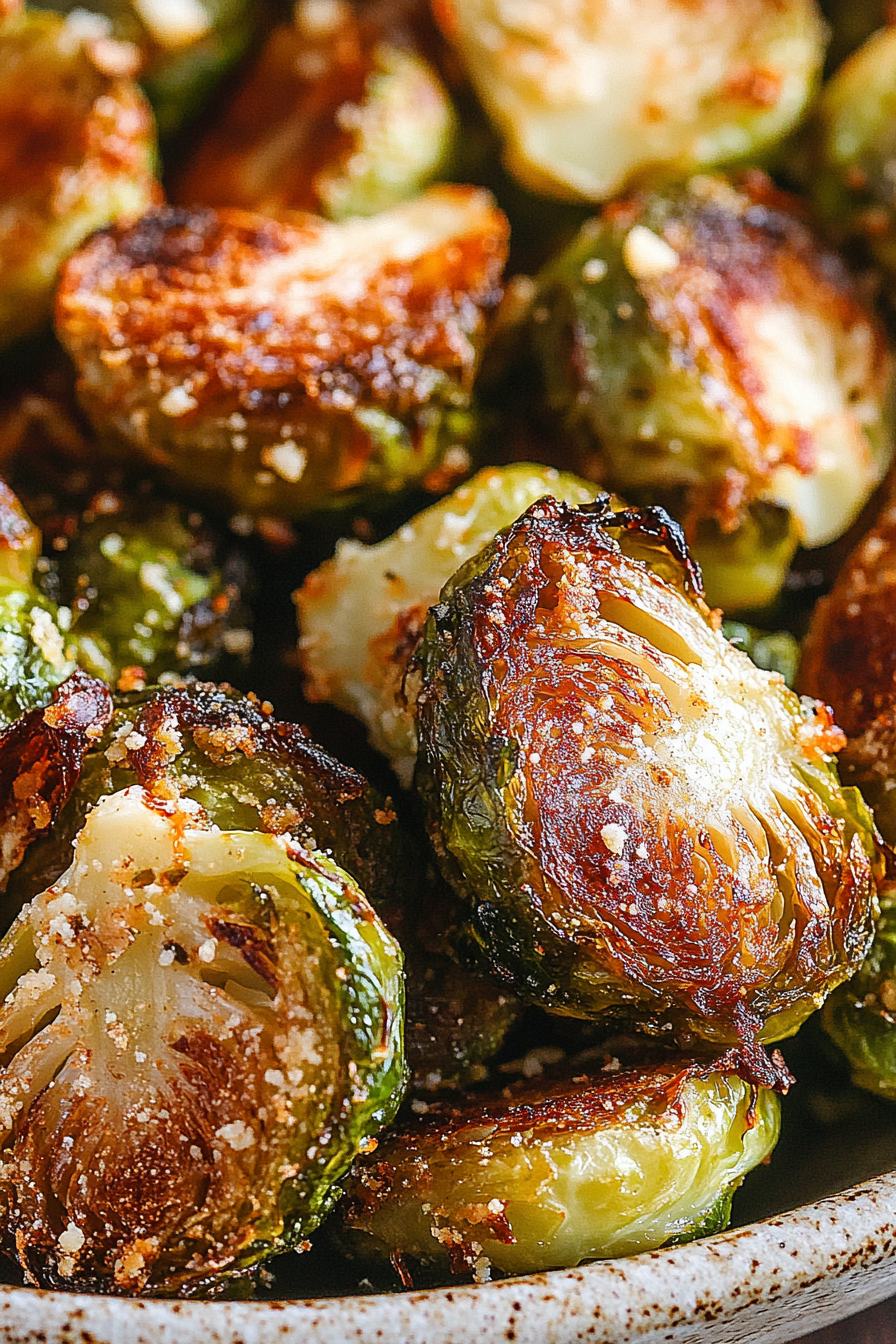 Easy Parmesan Roasted Brussels Sprouts