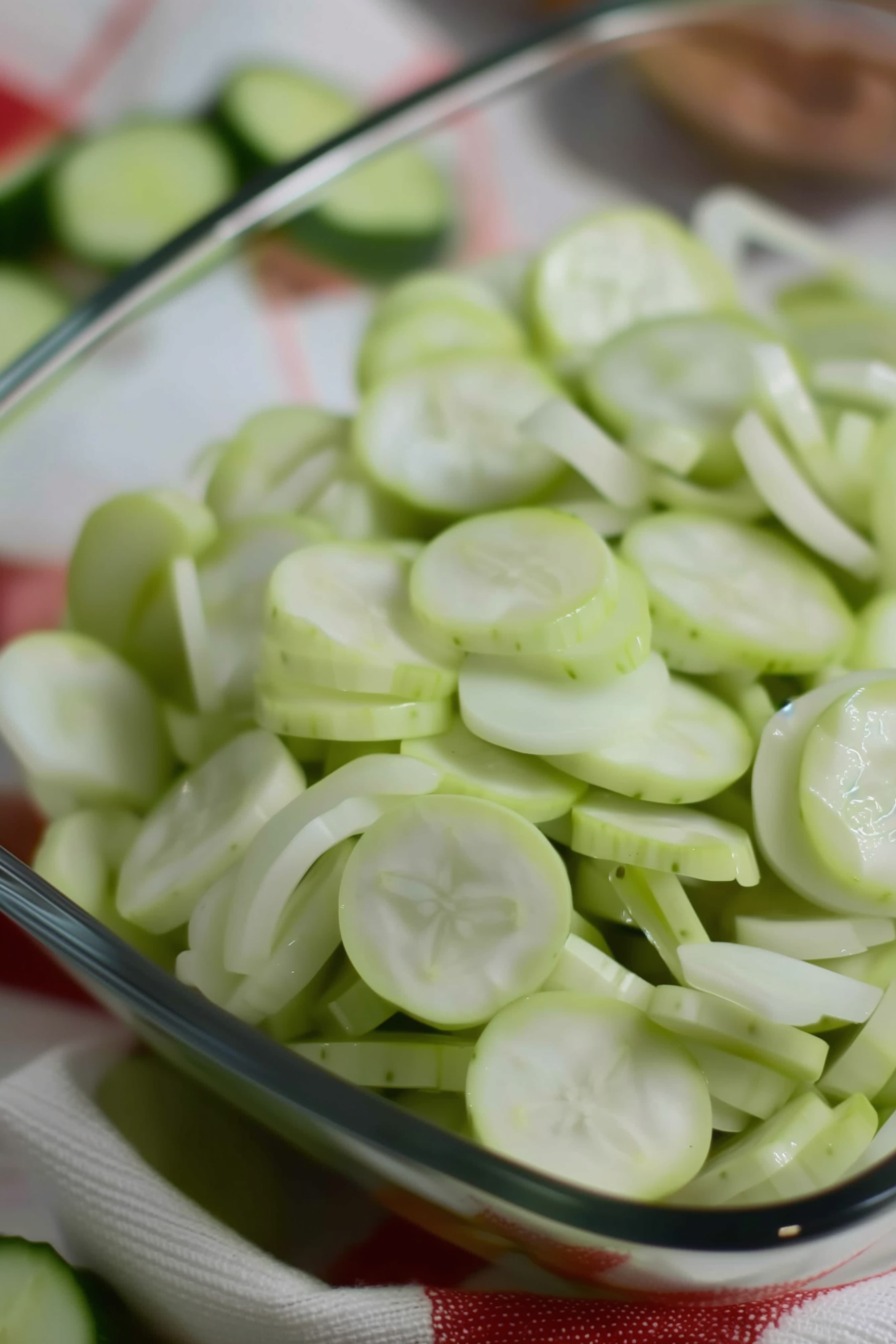 Easy Vinegar Cucumber Onion Salad