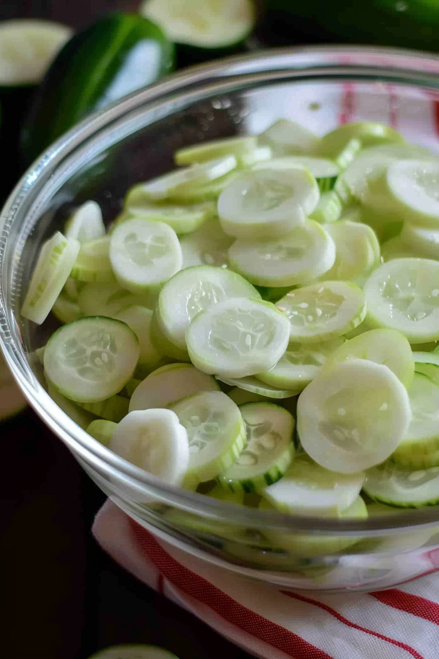 Easy Vinegar Cucumber Onion Salad