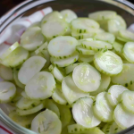 Easy Vinegar Cucumber Onion Salad