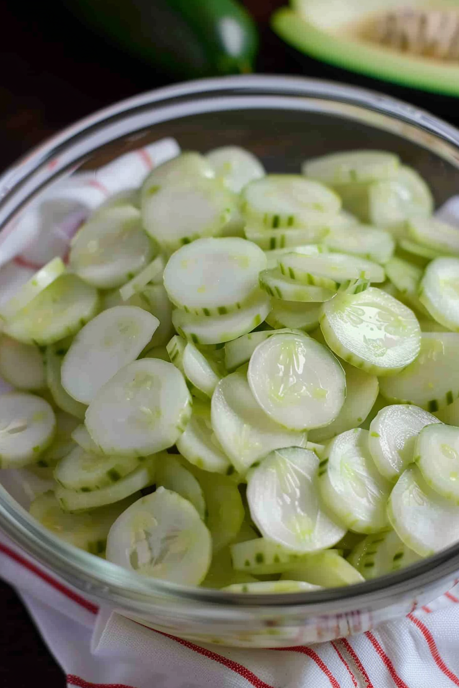 Easy Vinegar Cucumber Onion Salad