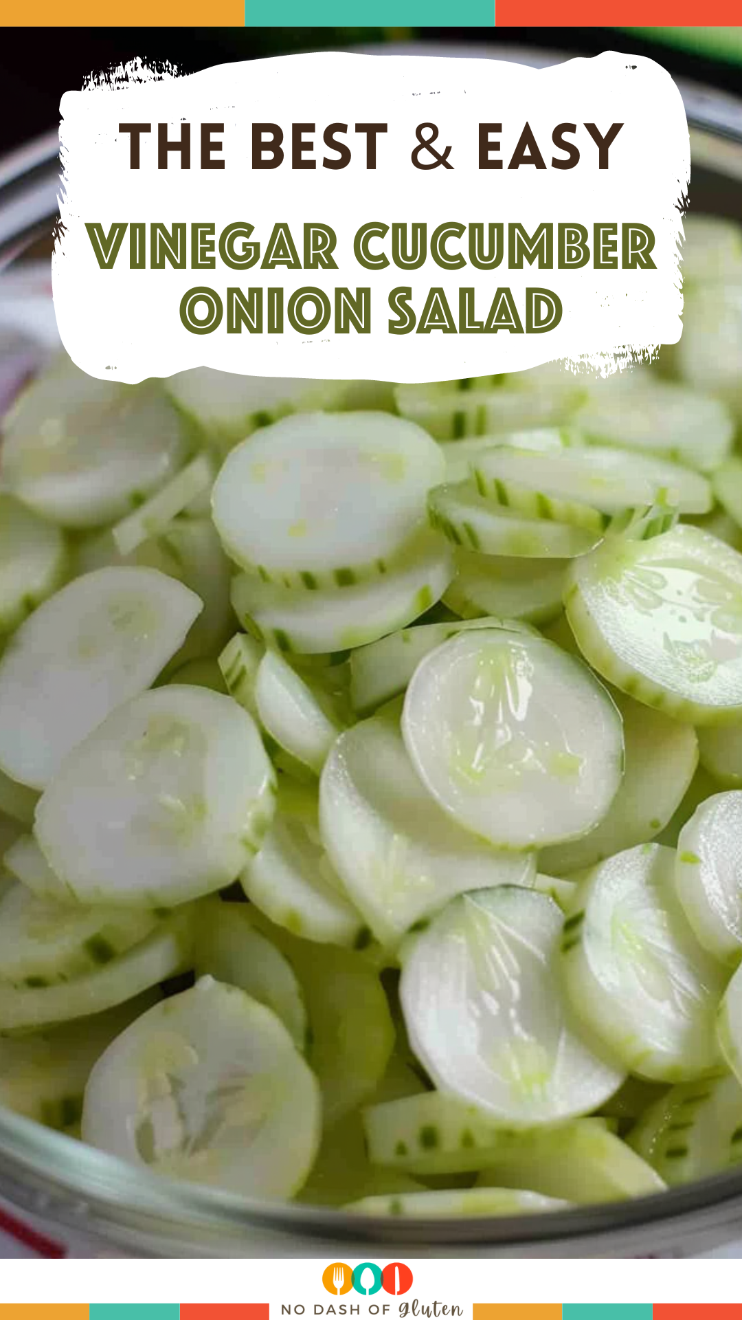 Easy Vinegar Cucumber Onion Salad