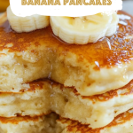 Fluffy Brown Sugar Banana Pancakes