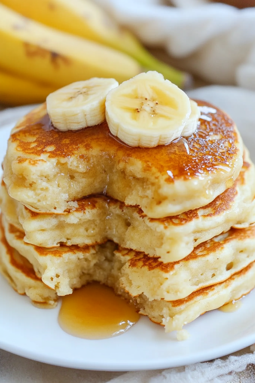 Fluffy Brown Sugar Banana Pancakes