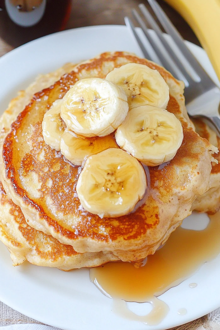 Fluffy Brown Sugar Banana Pancakes