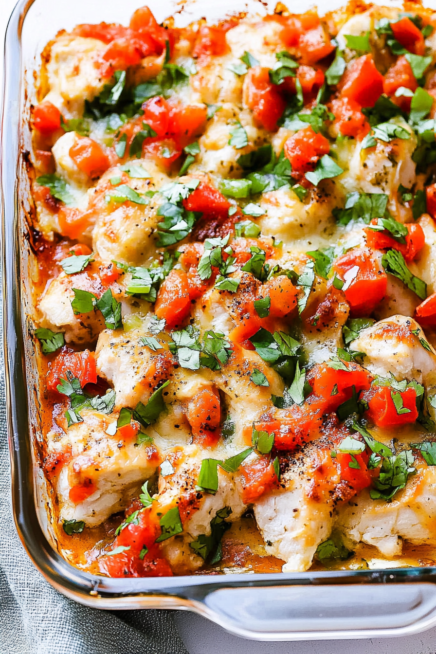 Fresh Salsa Chicken Bake