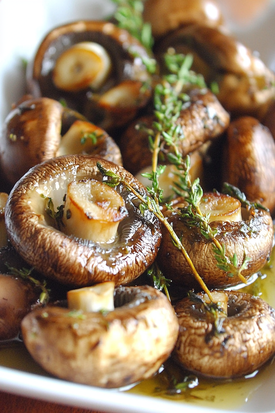 Garlic Thyme Roasted Mushrooms