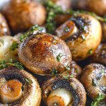 Garlic Thyme Roasted Mushrooms