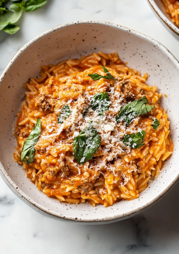 Ground Beef Orzo Recipe