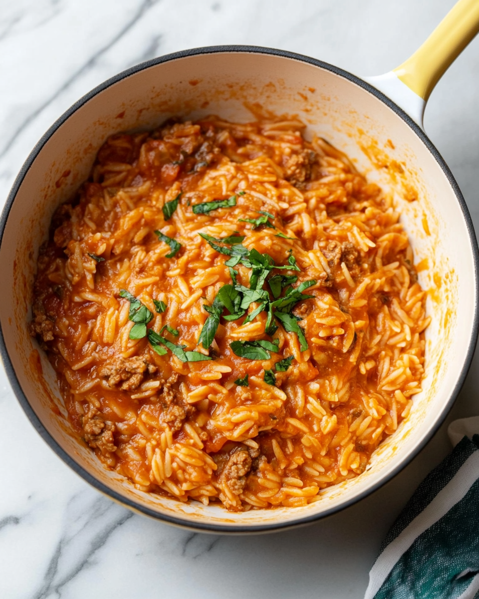 Ground Beef Orzo Recipe