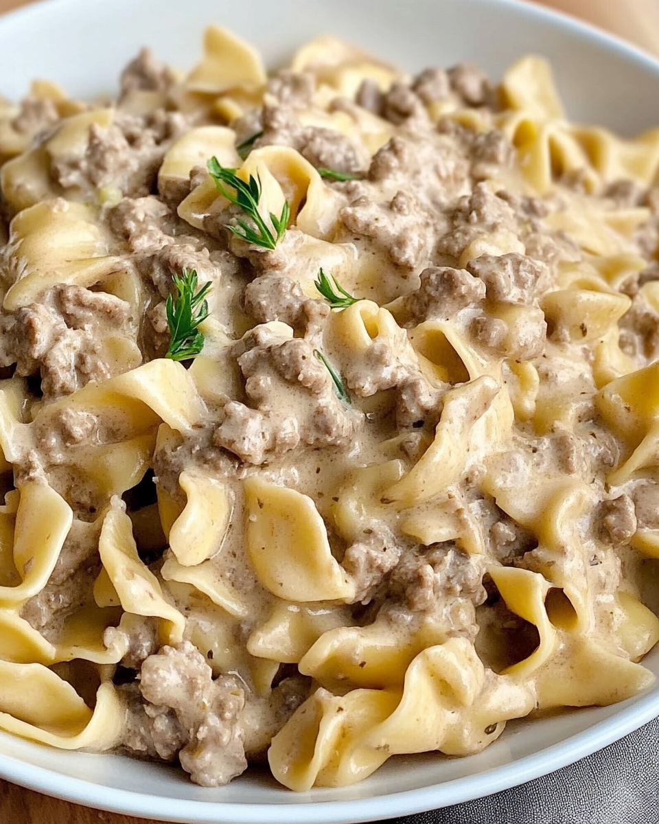 Ground Beef Stroganoff Recipe