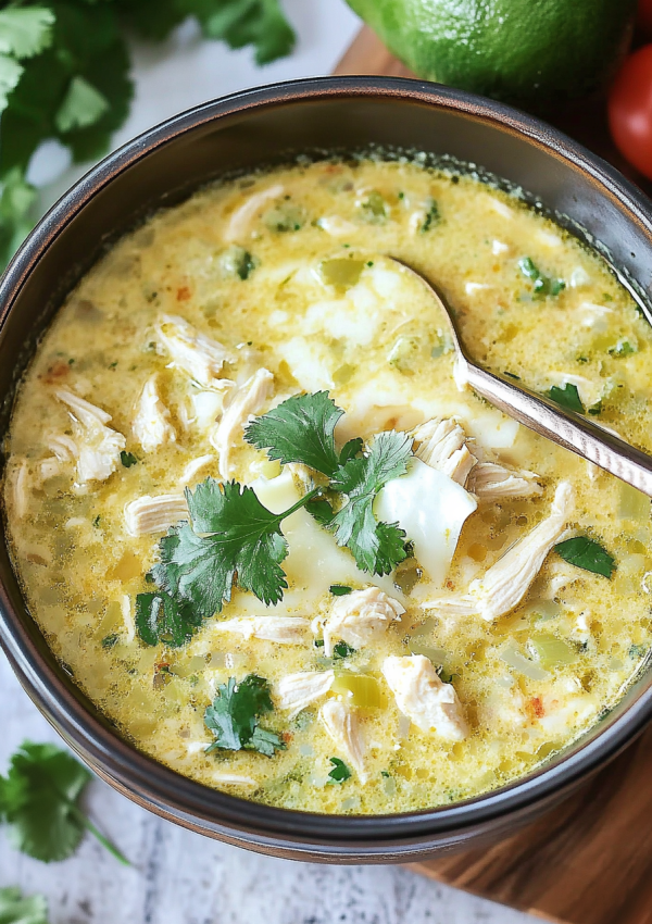 Keto Green Enchiladas Chicken Soup