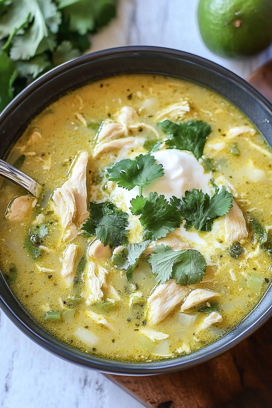 Keto Green Enchiladas Chicken Soup