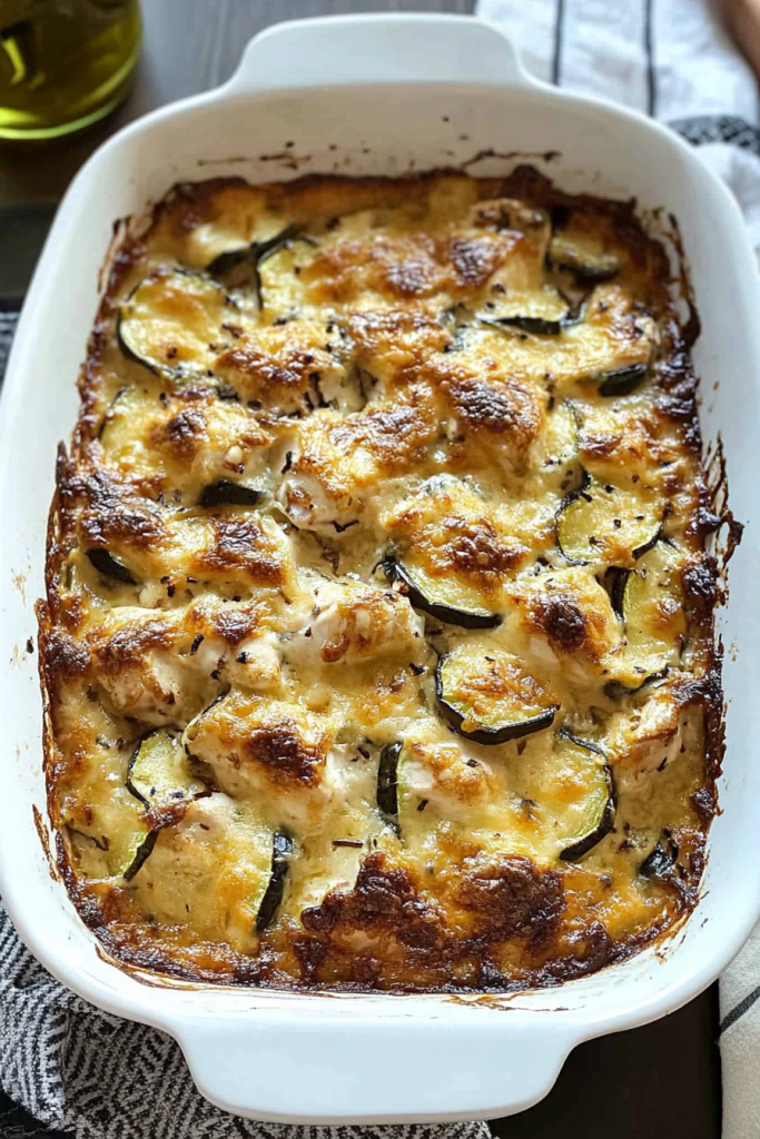 Low Carb Chicken Zucchini Bake