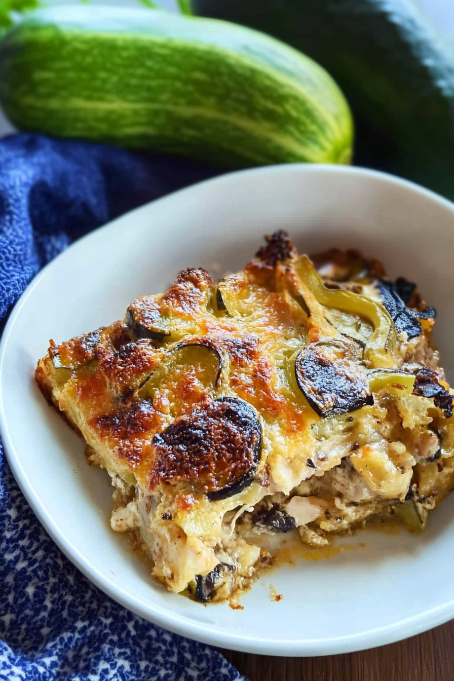 Low Carb Chicken Zucchini Bake