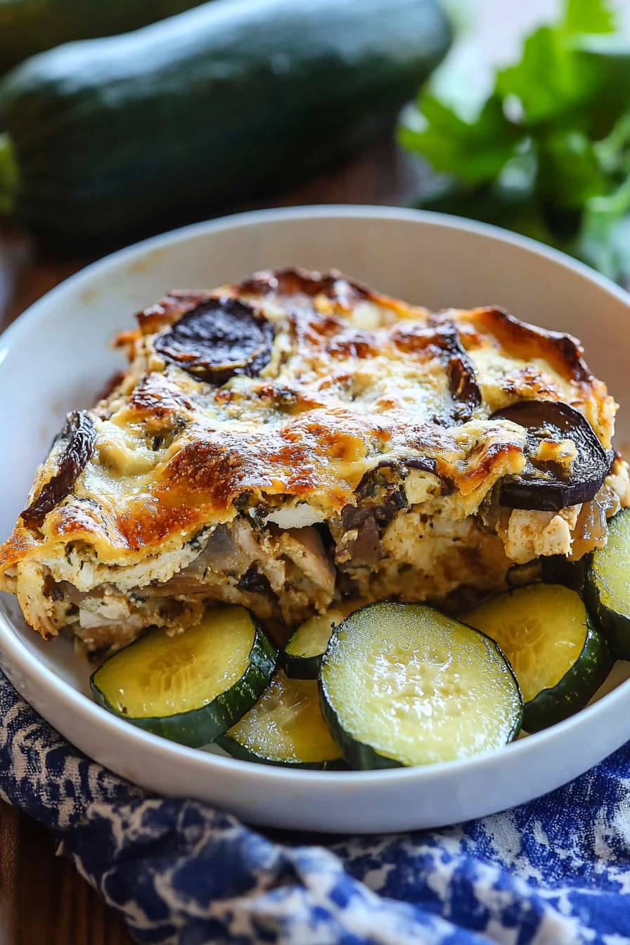 Low Carb Chicken Zucchini Bake