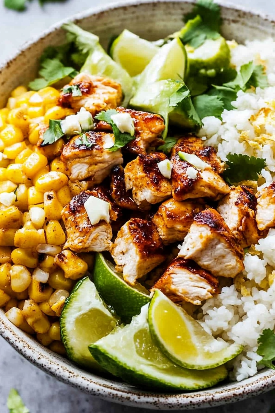 Mexican Street Corn Chicken Bowl