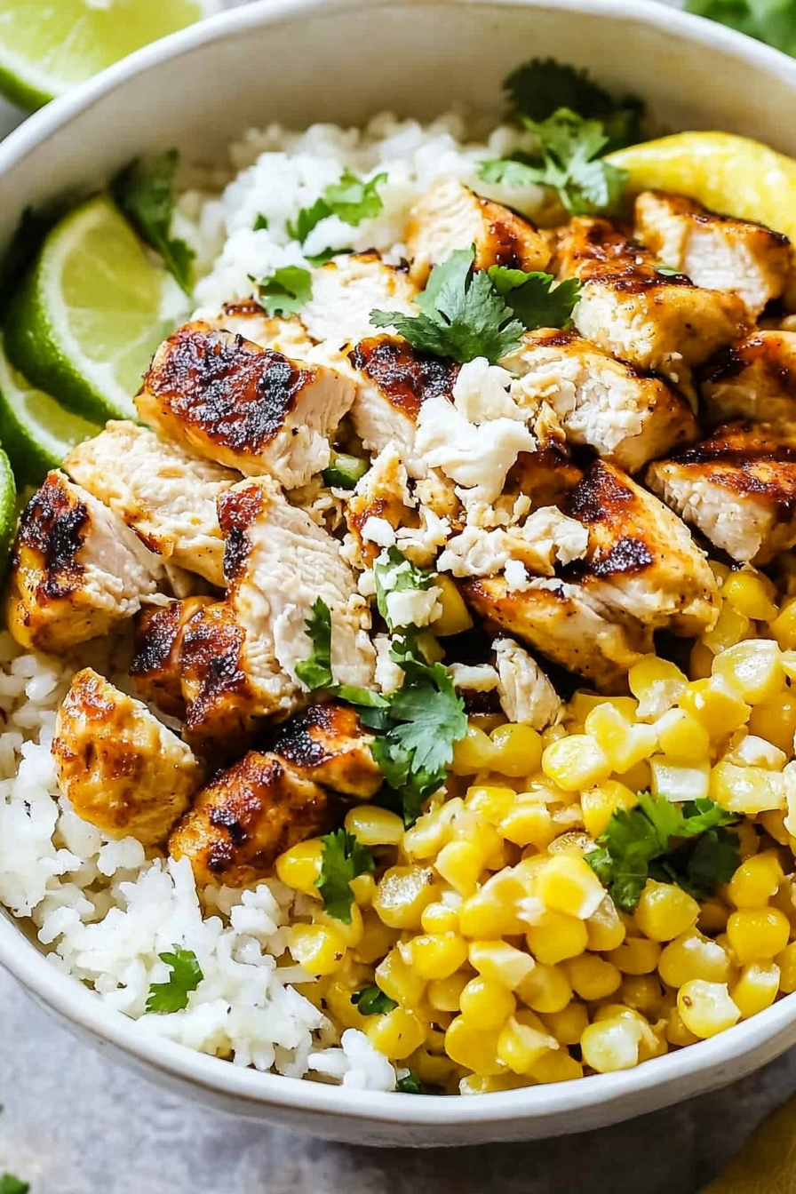 Mexican Street Corn Chicken Bowl