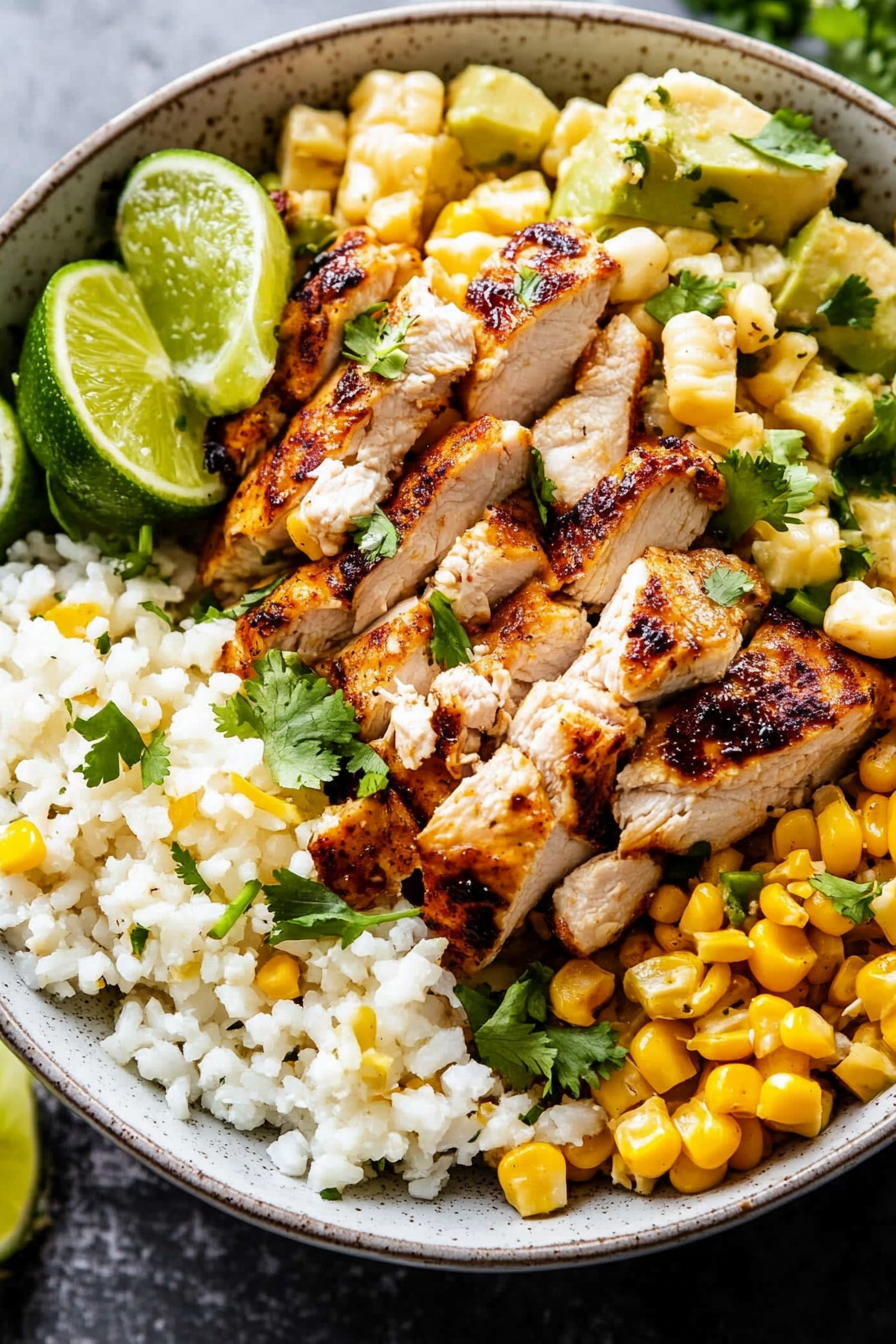 Mexican Street Corn Chicken Bowl