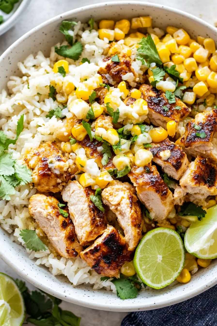 Mexican Street Corn Chicken Bowl