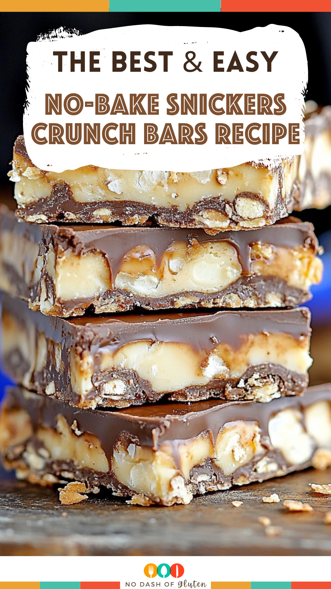 No-Bake Snickers Crunch Bars Recipe