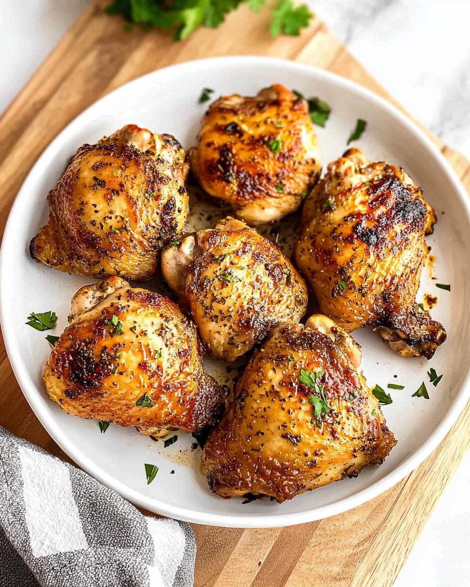 Oven Baked Chicken Thighs Recipe