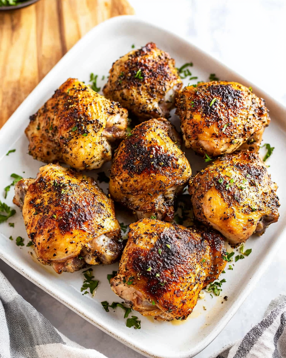 Oven Baked Chicken Thighs Recipe