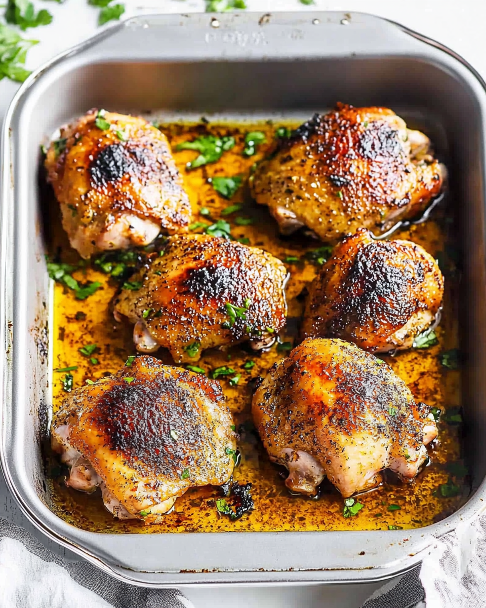 Oven Baked Chicken Thighs Recipe