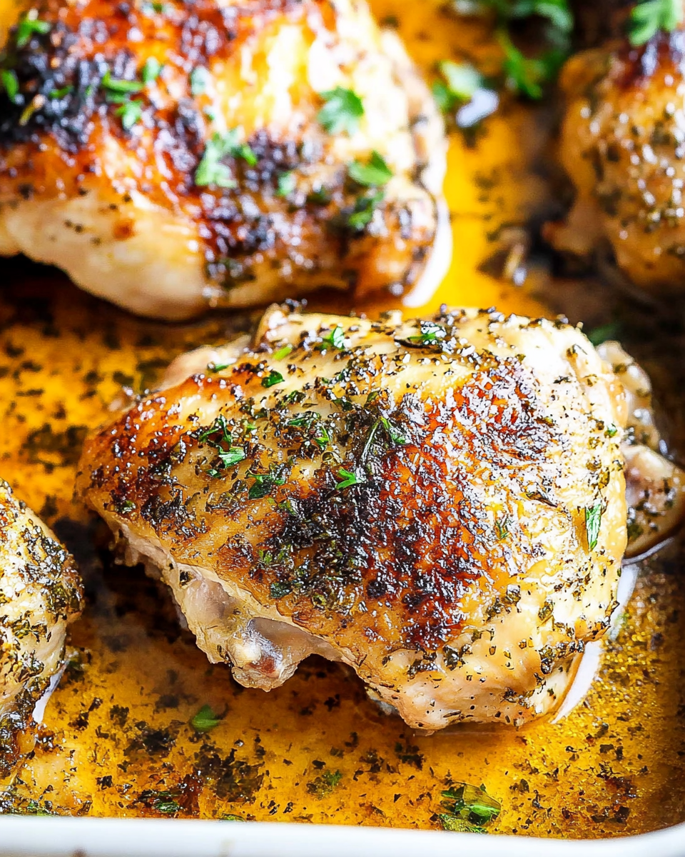 Oven Baked Chicken Thighs Recipe