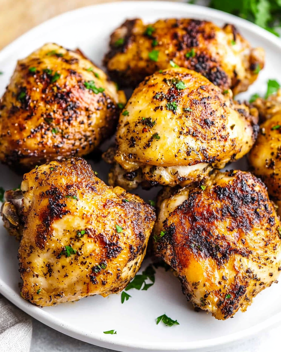 Oven Baked Chicken Thighs Recipe