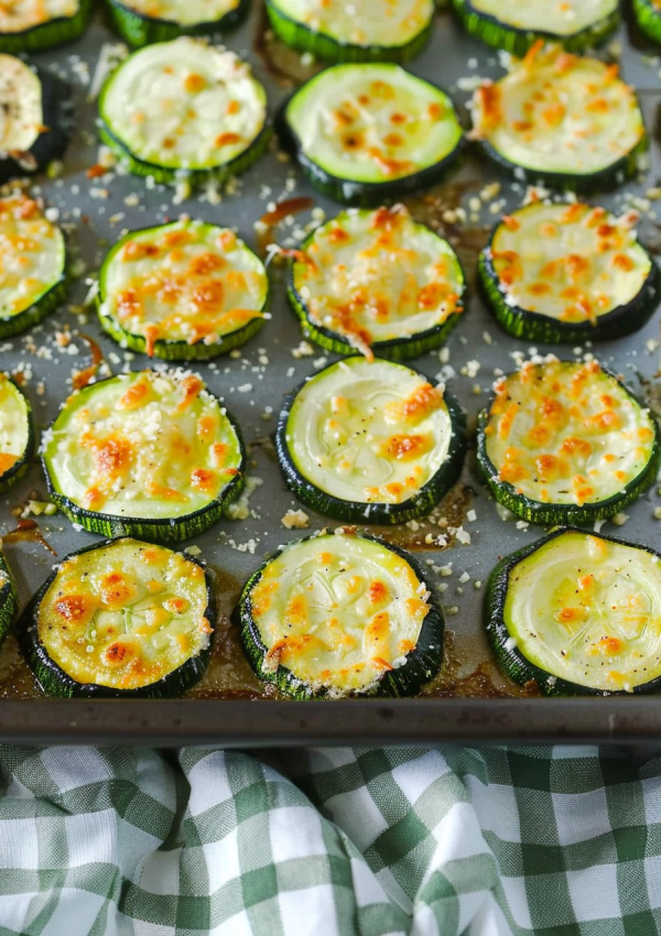 Oven Roasted Parmesan Zucchini