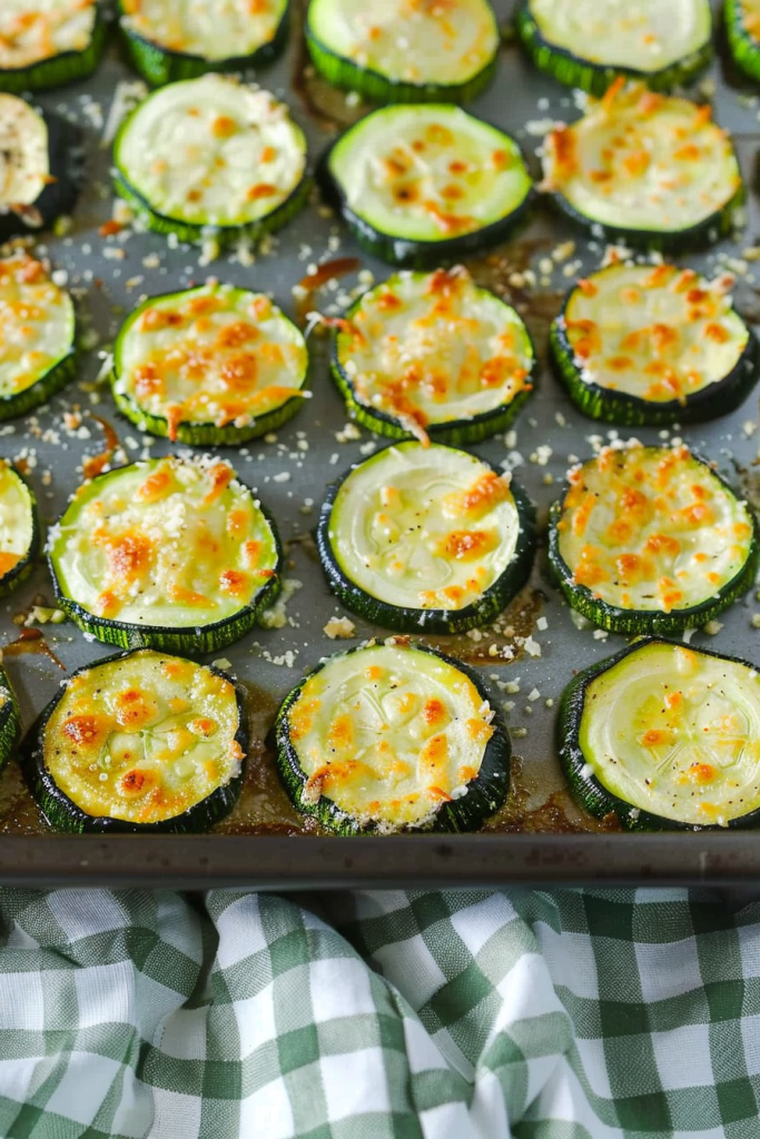 Oven Roasted Parmesan Zucchini