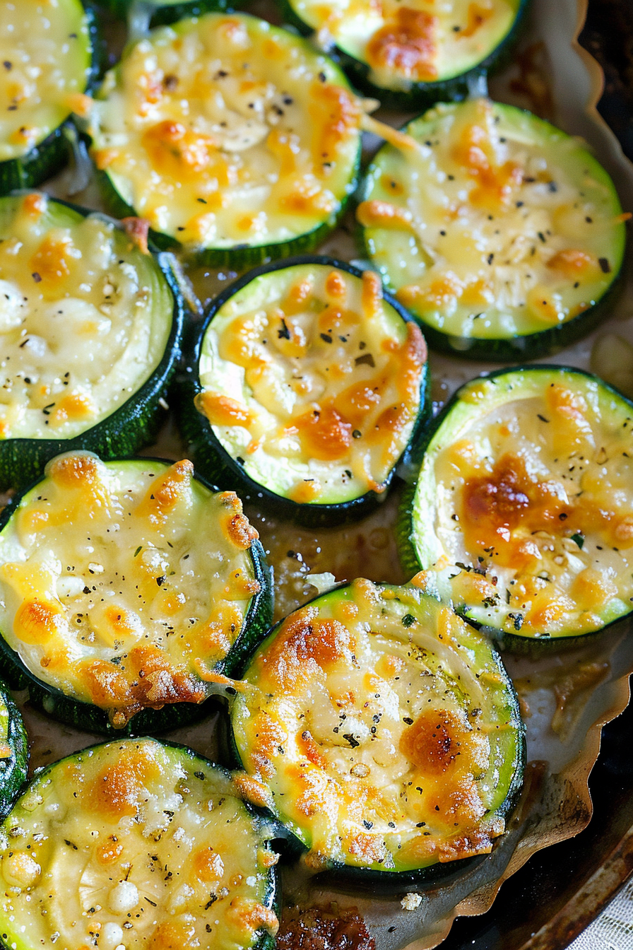 Oven Roasted Parmesan Zucchini