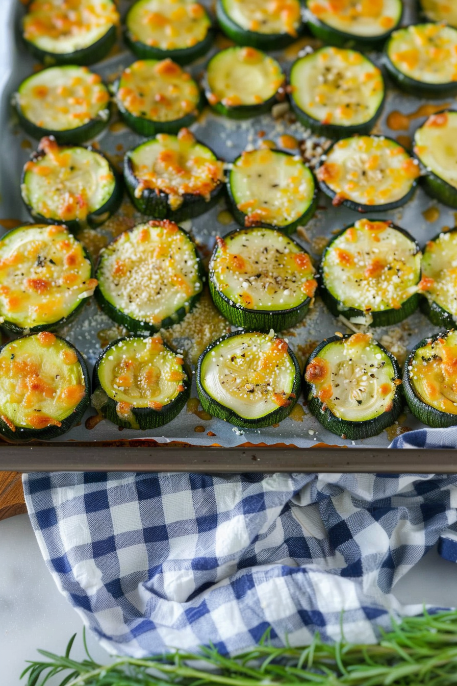 Oven Roasted Parmesan Zucchini