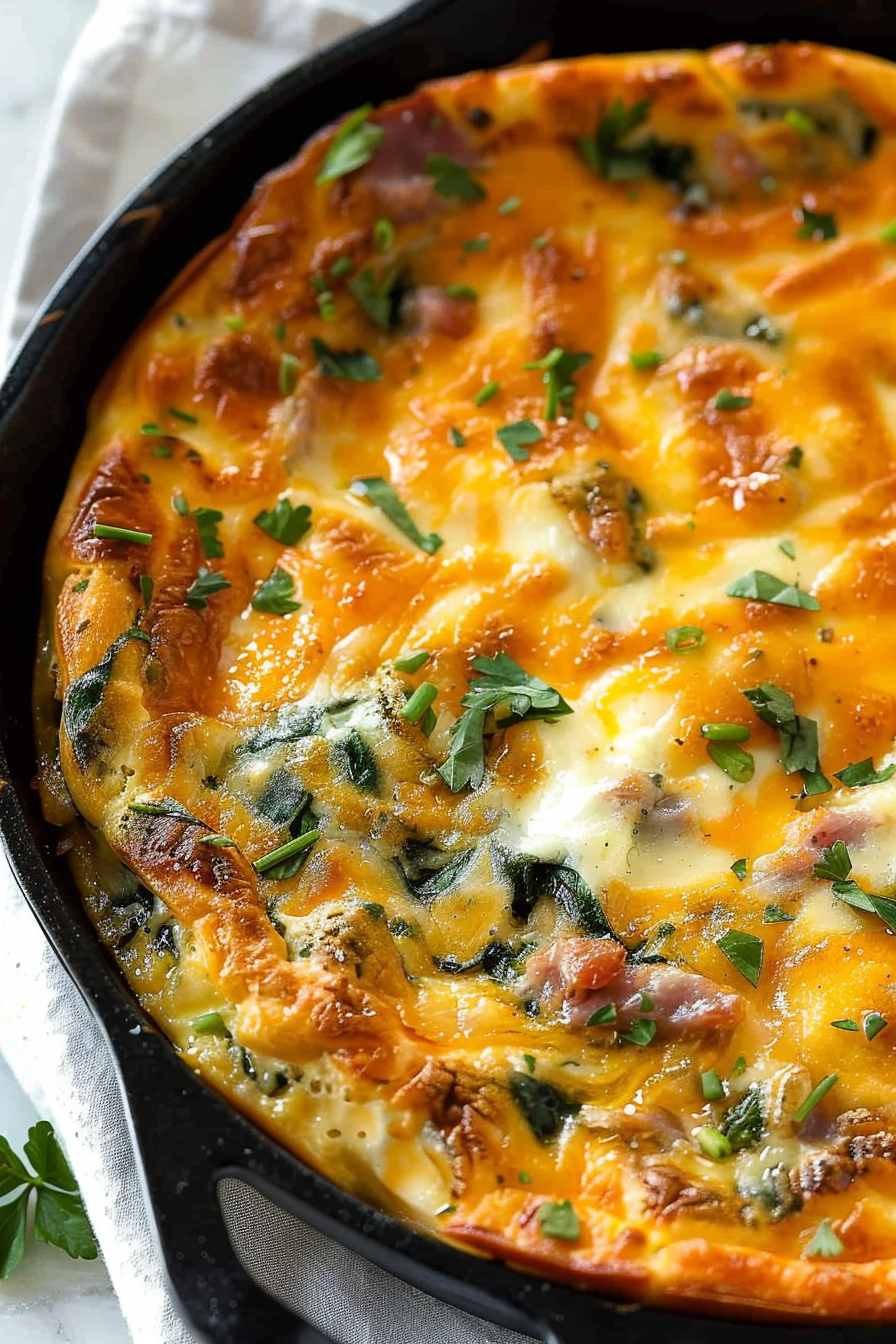 Sausage Spinach Cheese Frittata