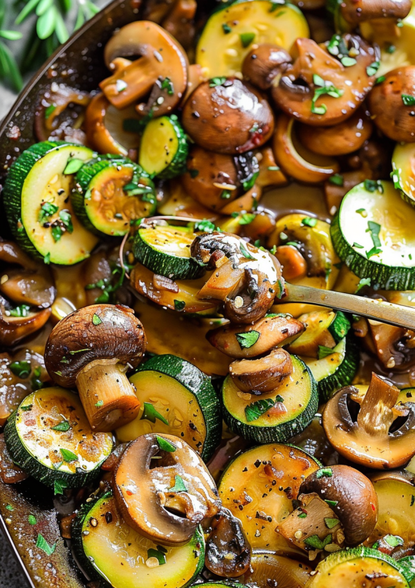 Sautéed Zucchini and Mushrooms