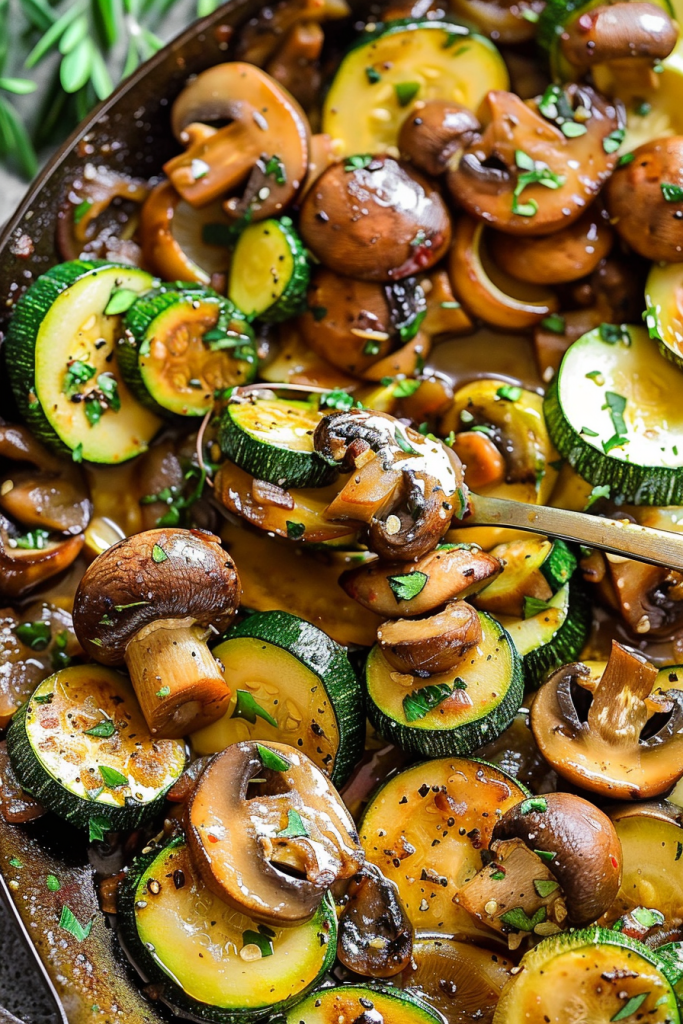 Sautéed Zucchini and Mushrooms