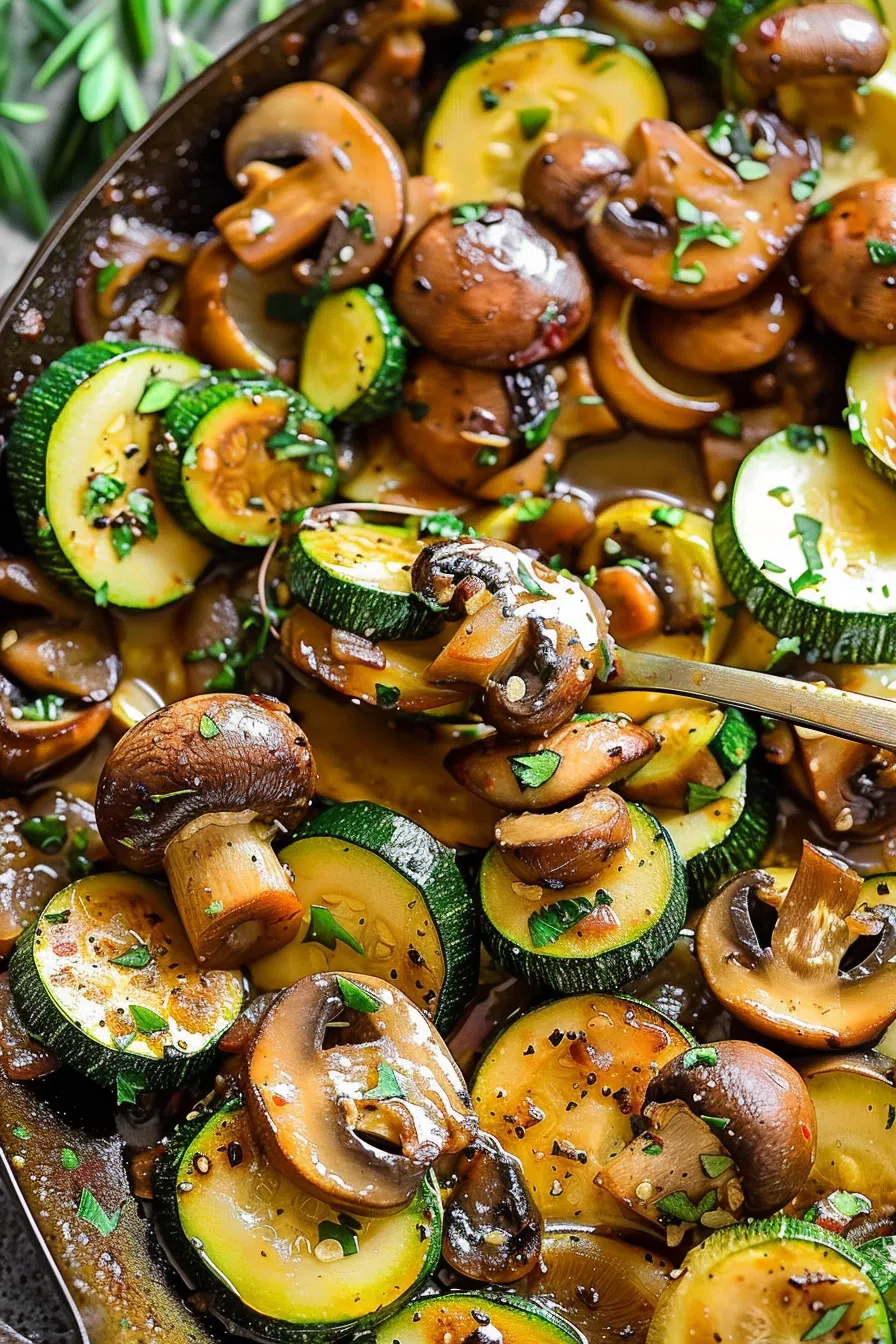 Sautéed Zucchini and Mushrooms