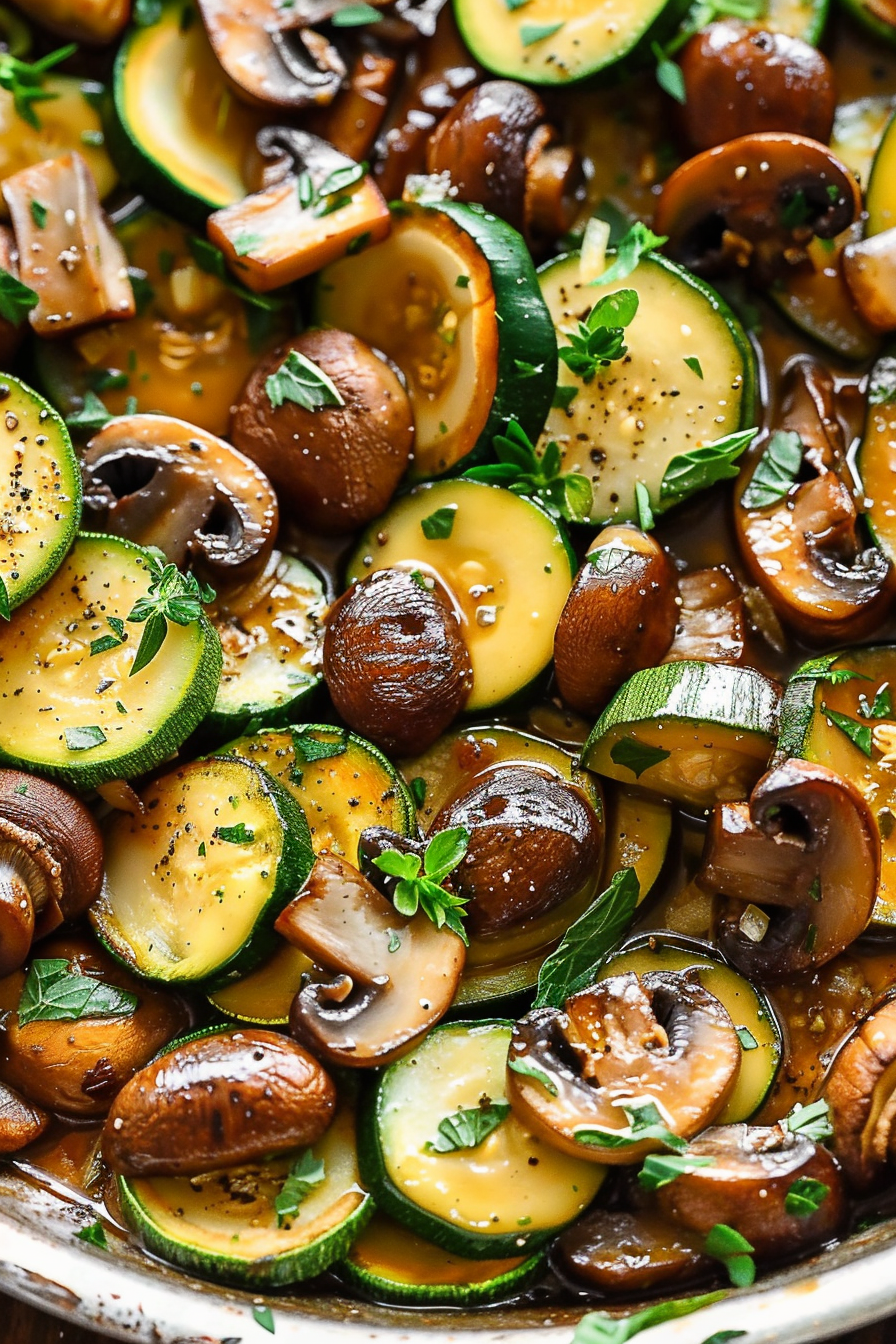 Sautéed Zucchini and Mushrooms