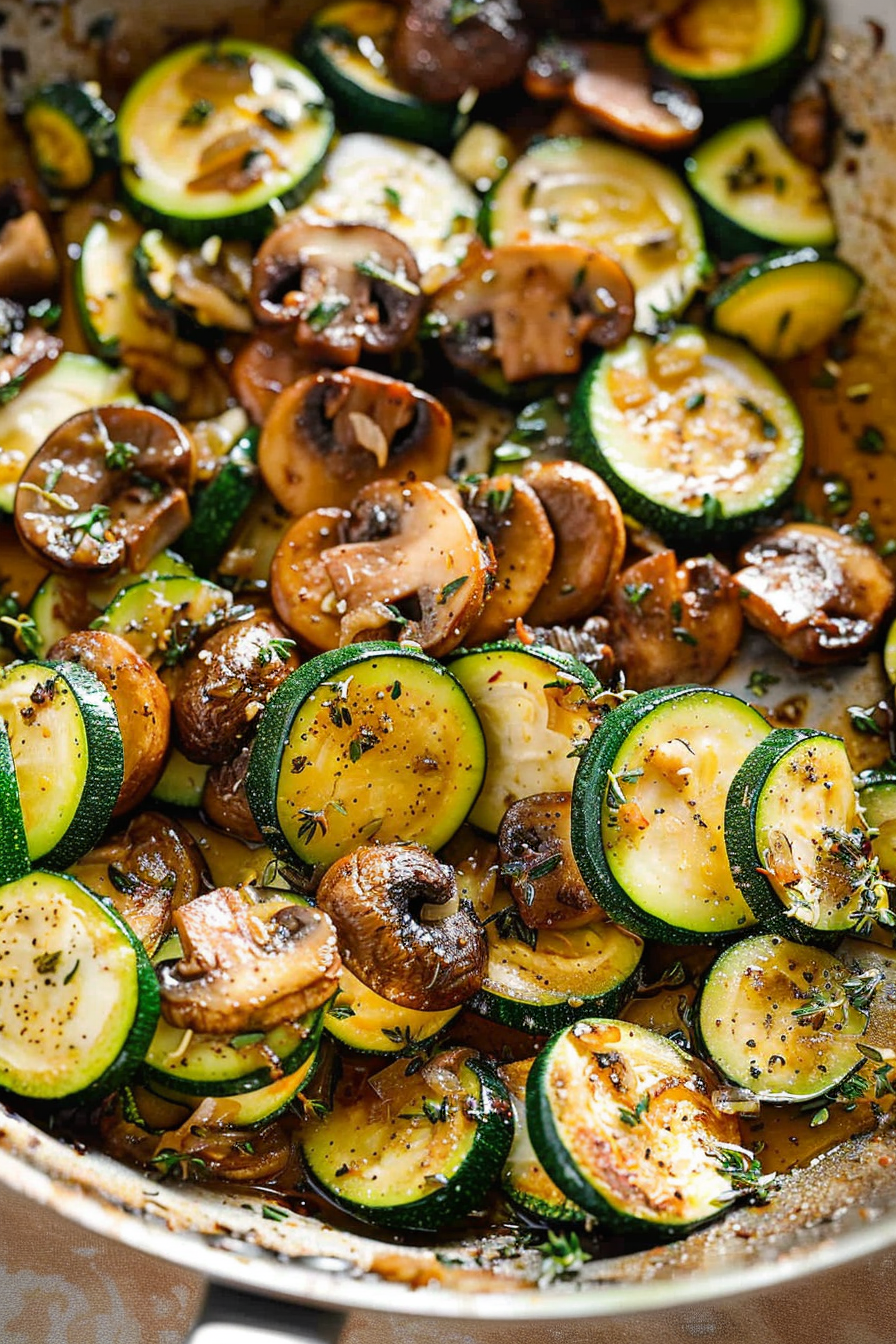 Sautéed Zucchini and Mushrooms