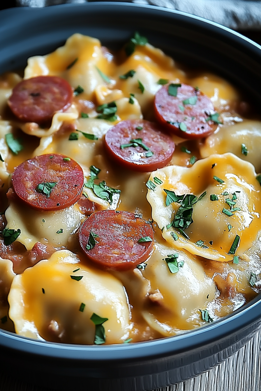 Slow Cooker Pierogi Kielbasa Casserole Recipe