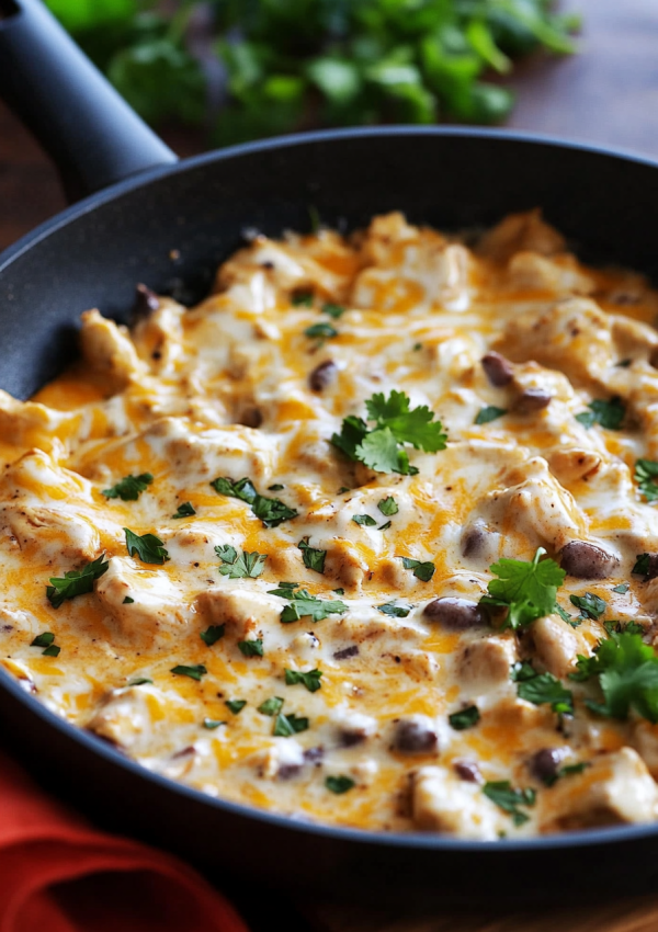 Sour Cream Chicken Enchilada Skillet Recipe