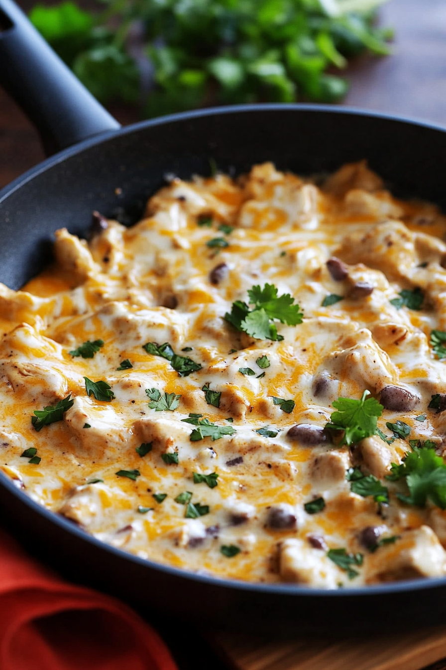 Sour Cream Chicken Enchilada Skillet Recipe