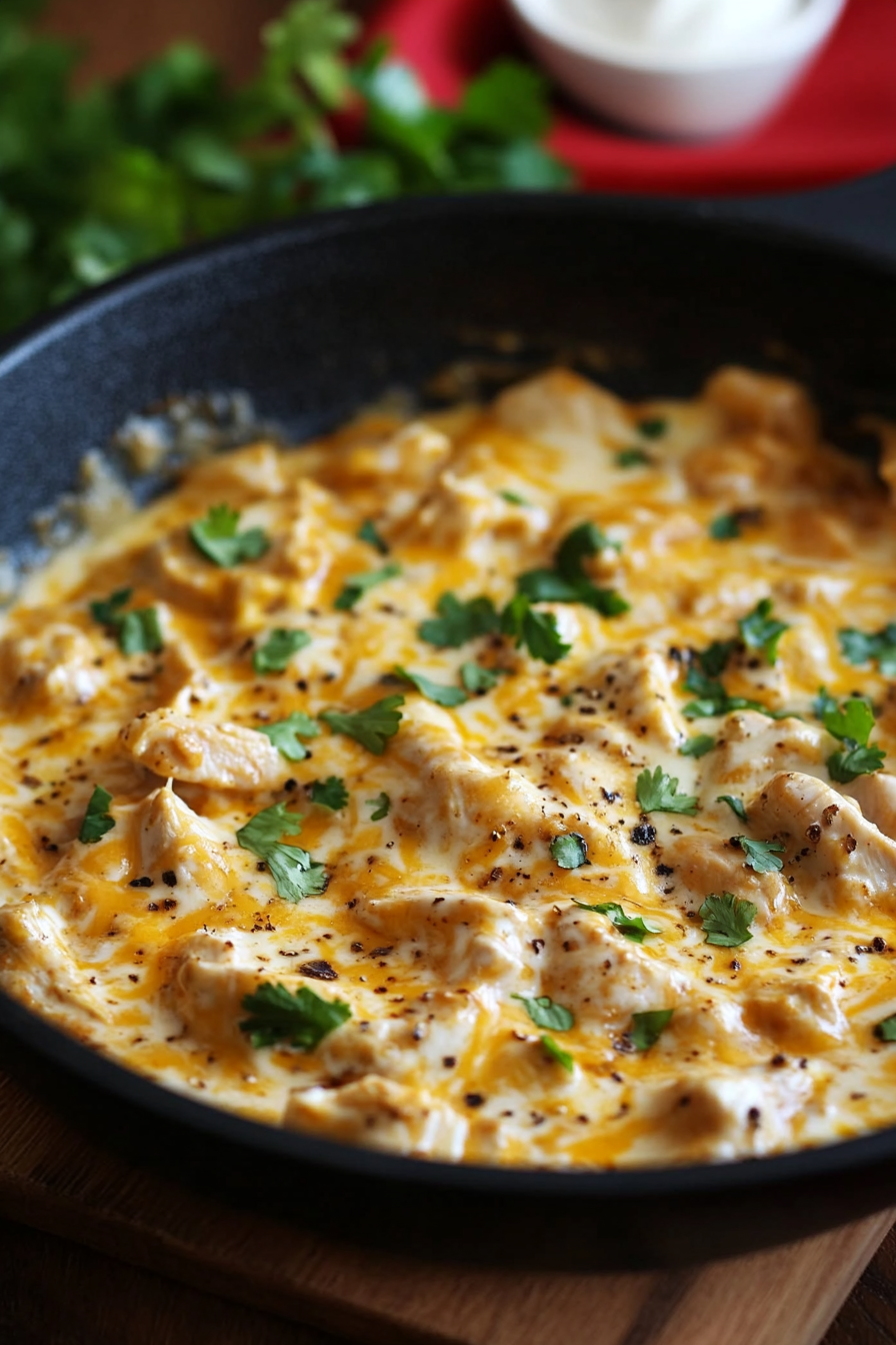 Sour Cream Chicken Enchilada Skillet Recipe