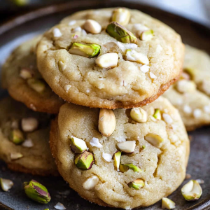 Sweet and Salty Pistachio Honey Cookies