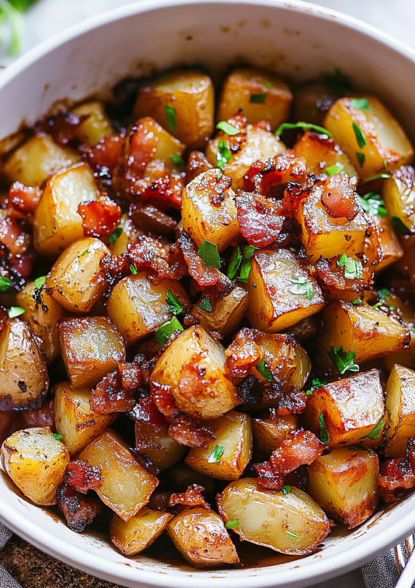 Sweet and Savory Honey Bacon Potatoes