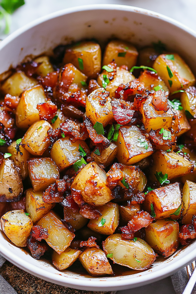 Sweet and Savory Honey Bacon Potatoes