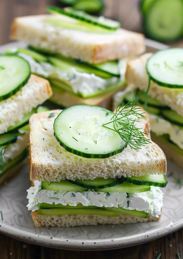 Easy Fresh Cucumber Sandwich Recipe