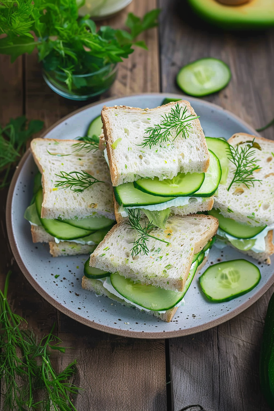 Easy Fresh Cucumber Sandwich Recipe